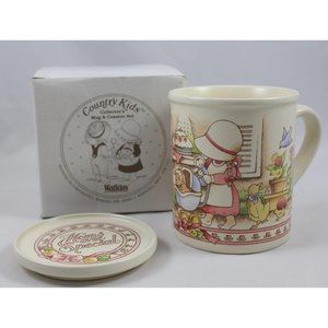 Watkins Vintage 1990 Country Kids Mug & Coaster "Moms are Special" w/Box #6181